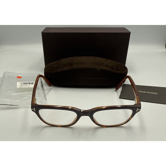 TOM FORD FT5207 083 Eyeglasses Violet Tortoise Frame 49mm-18-135 FRAME CASE ONLY - Picture 1 of 10